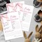 Pink Baby Shower Games for Girl, Predictions and Advice Cards, 25 Gender Neutral Cards, Pink Bow Gender Reveal Games Party Supply Kit, Baby Shower Decorations